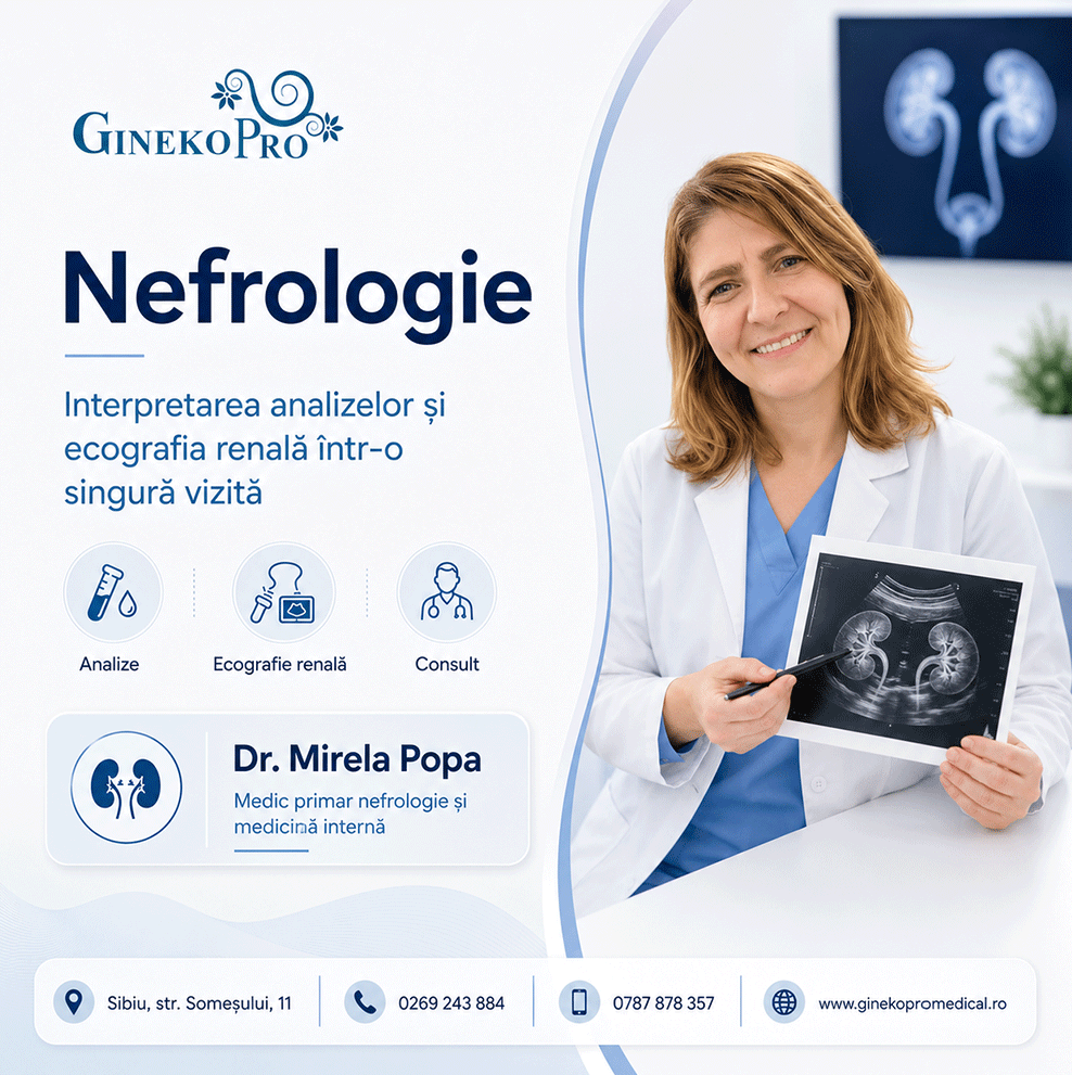 Nefrologie: Ecografie renală la Sibiu