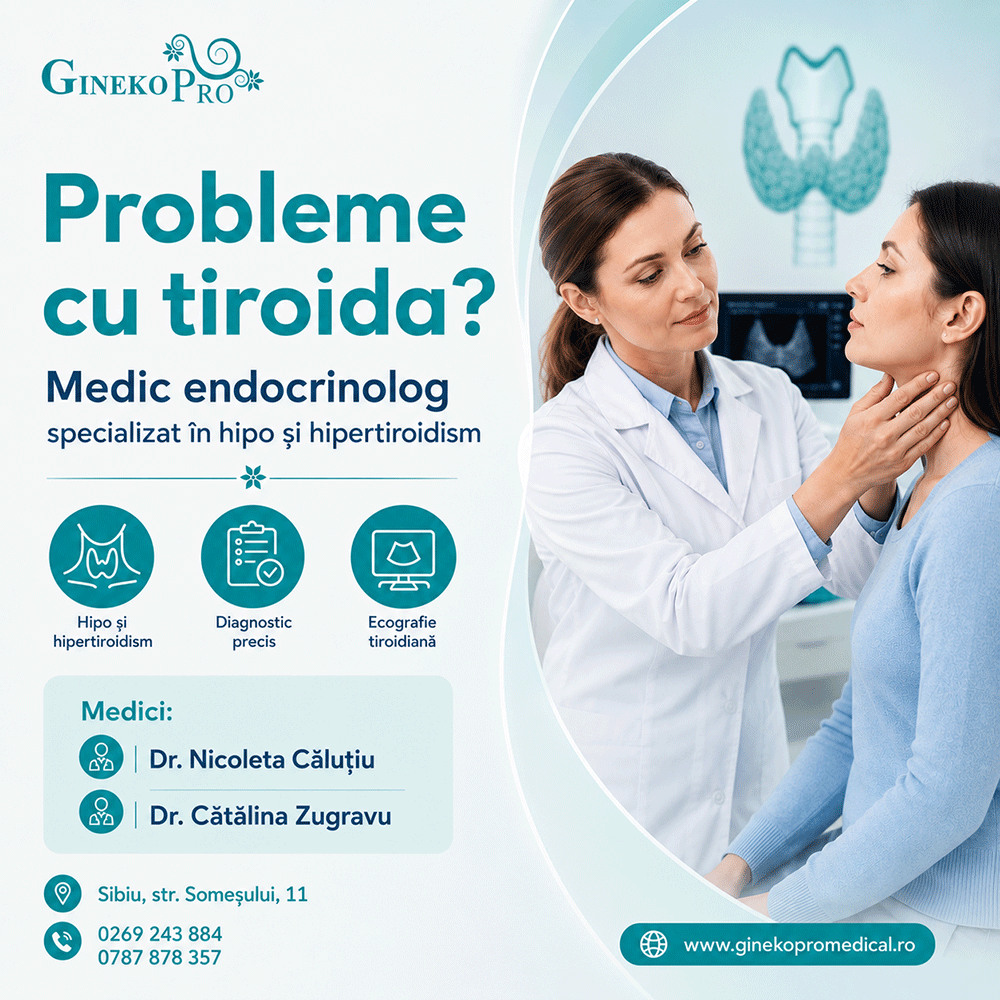Probleme cu tiroida? Consultații Endocrinologie